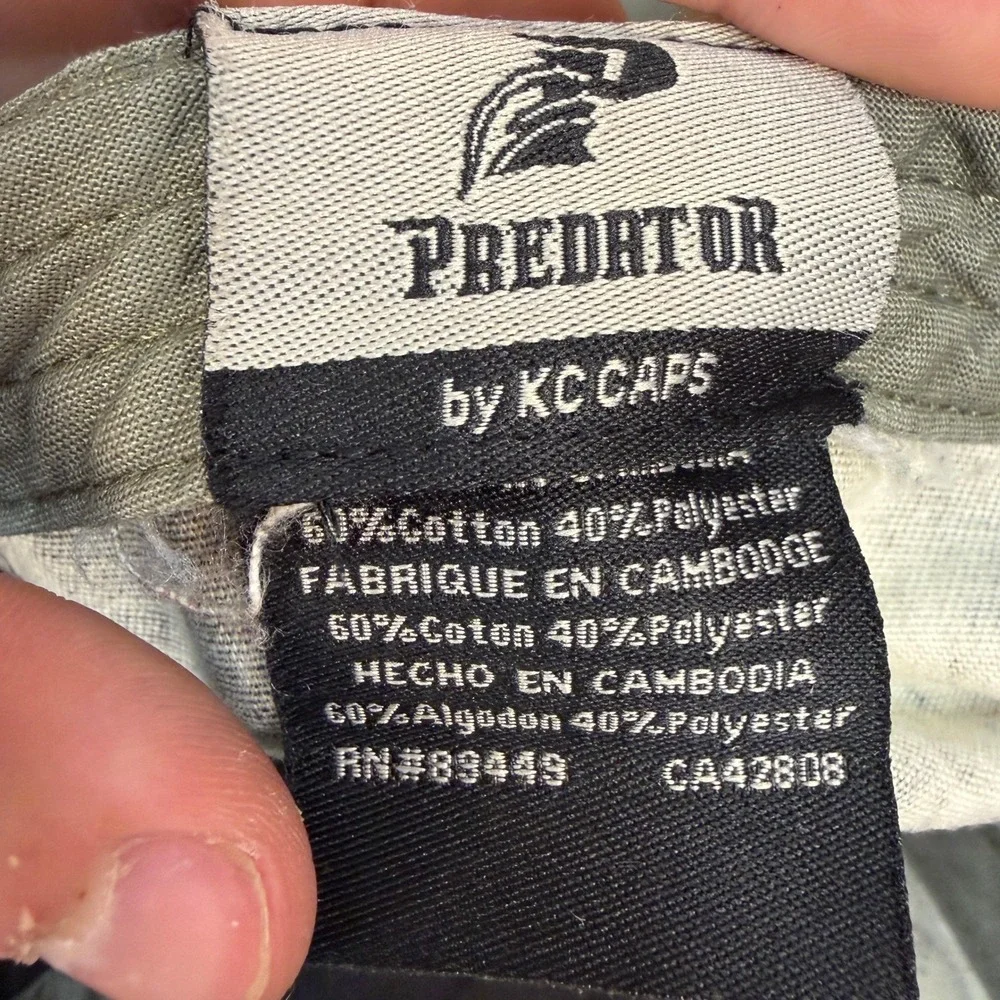 Predator by KC Caps Table Rock Camo Baseball Hat Adjustable Hunting Cap Mens
